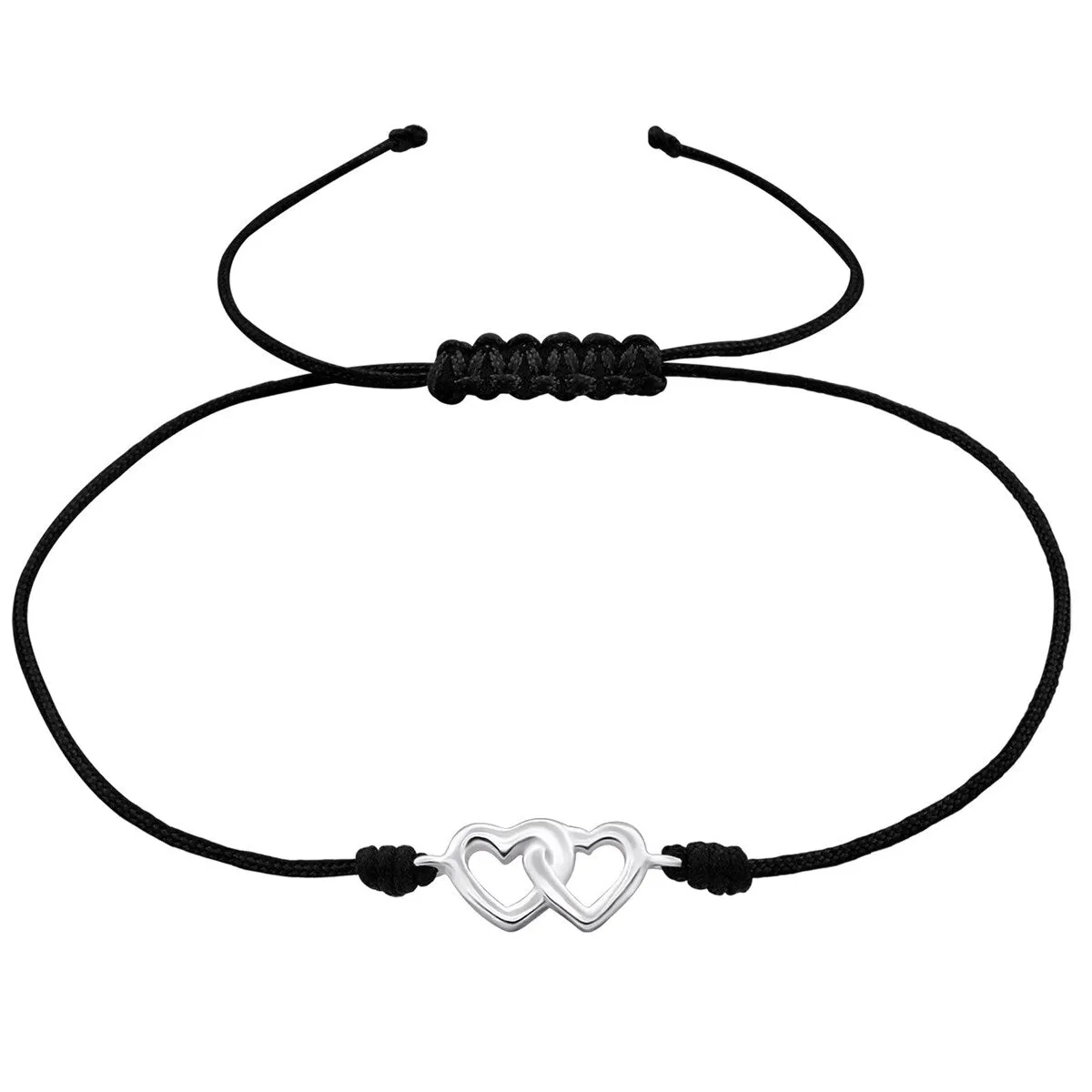 Sterling Silver Interlocking Heart Charm Bracelet sold by Zulily