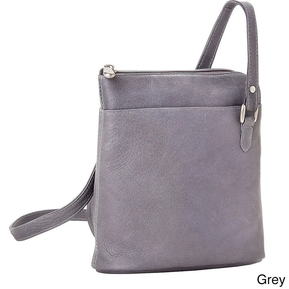 Le Donne Leather L-Zip Crossbody Shoulder Bag sold by Zulily product image thumbnail 4