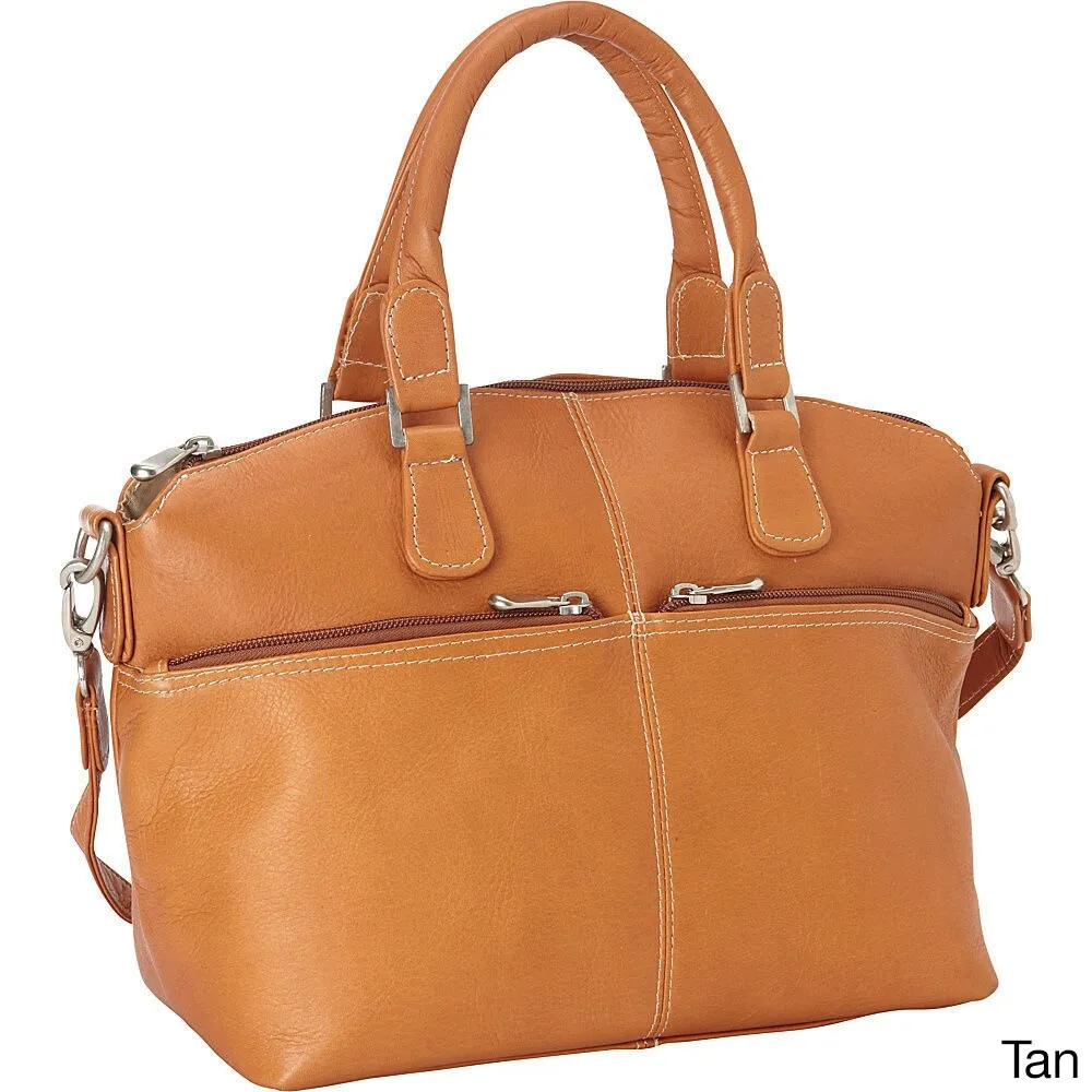 Le Donne Leather Classic Satchel sold by Zulily product image thumbnail 5
