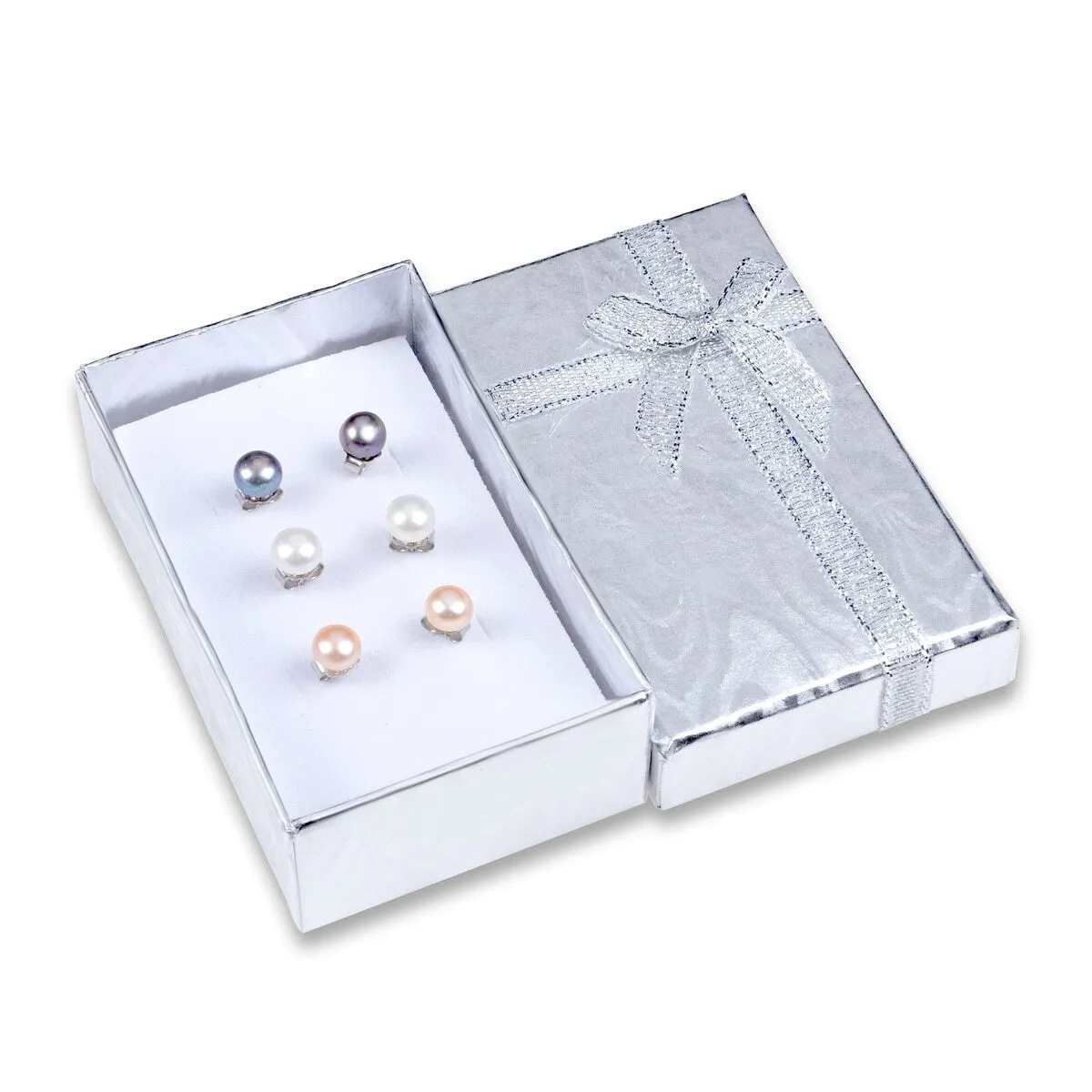 Freshwater Pearl Sterling Silver Stud Earrings Set sold by Zulily