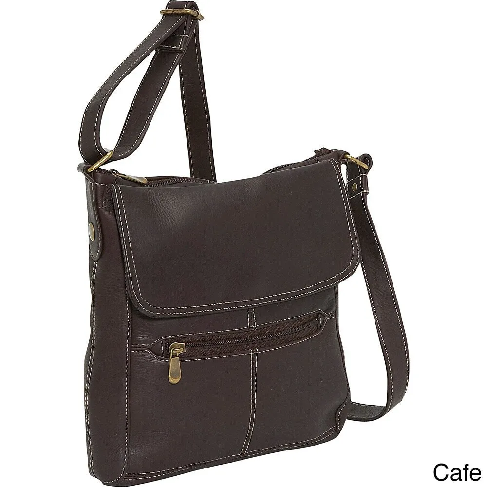 Le Donne Leather Front Flap Crossbody sold by Zulily product image thumbnail 3