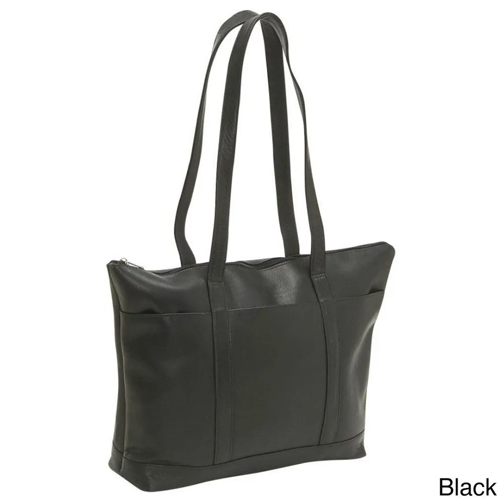 Le Donne Leather Medium Classic Pocket Tote Bag sold by Zulily product image thumbnail 3