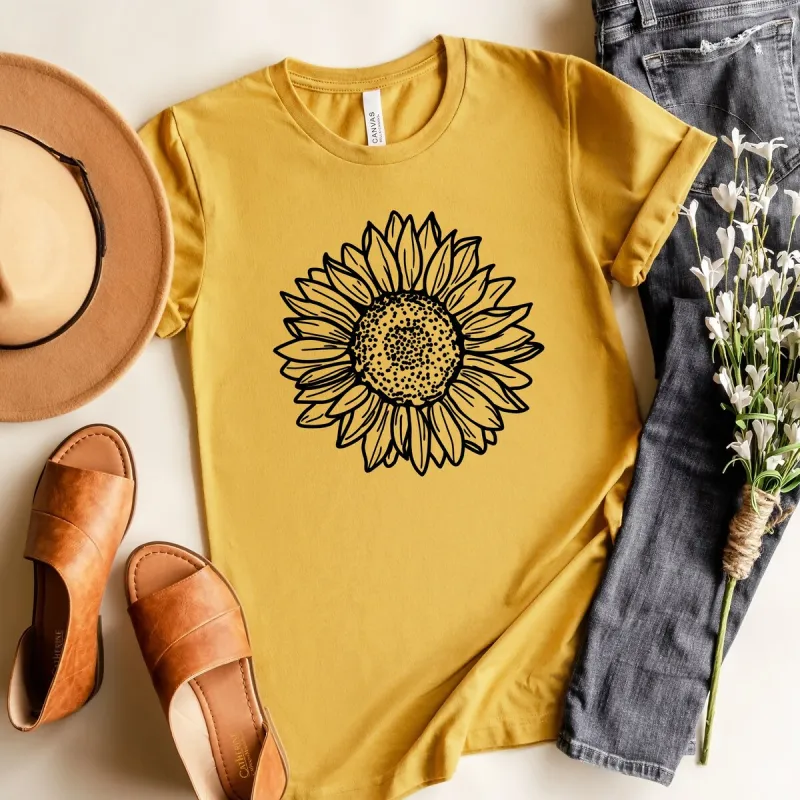 Sunflower Short Sleeve Tee sold by Zulily