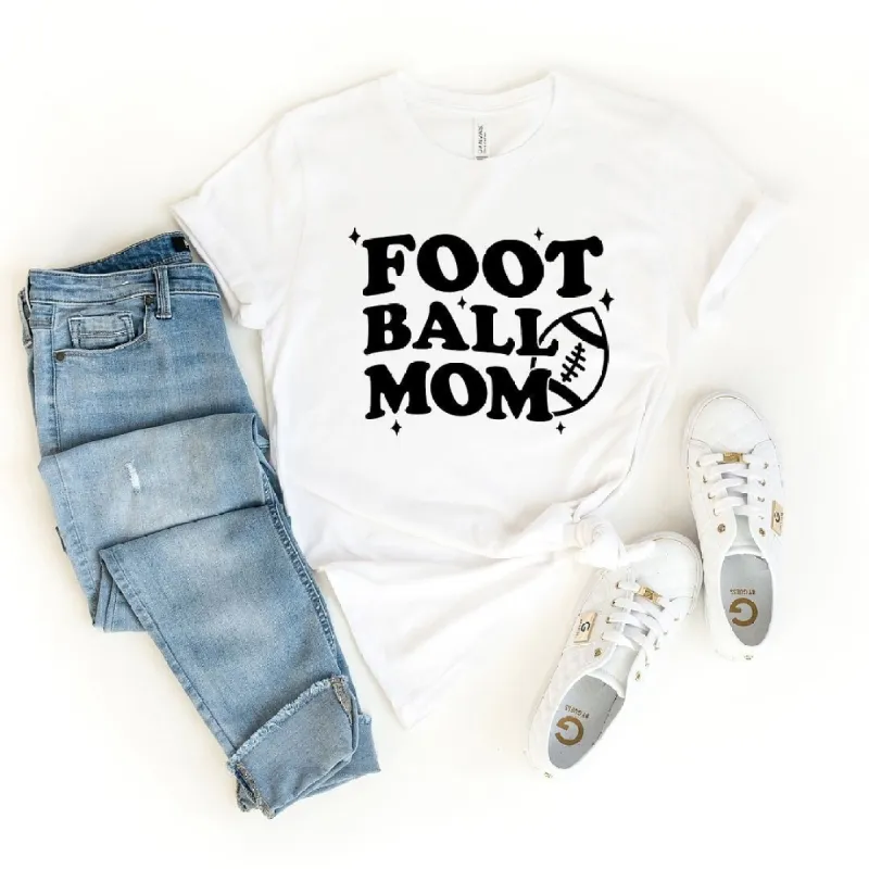 Football Mom Stars Short Sleeve Crewnneck Tee sold by Zulily