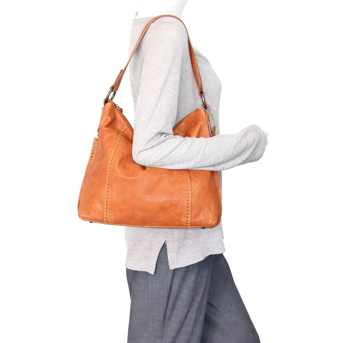 Nino Bossi My Monica Leather Hobo sold by Zulily product image thumbnail 3