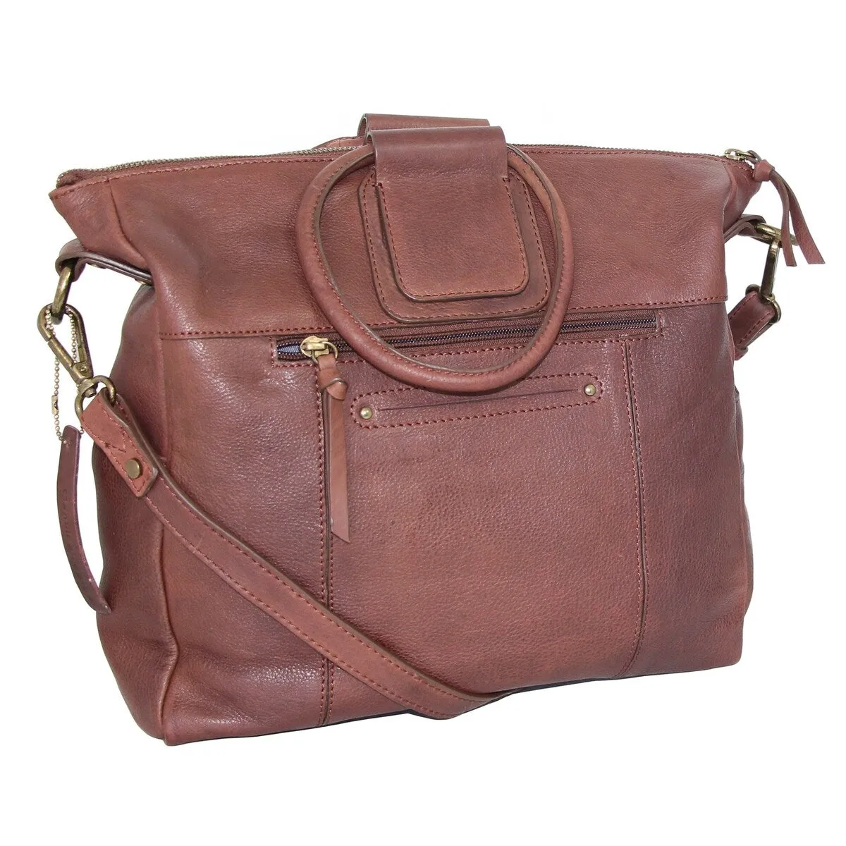 Nino Bossi Tonya's Ring Leather Tote sold by Zulily product image thumbnail 2