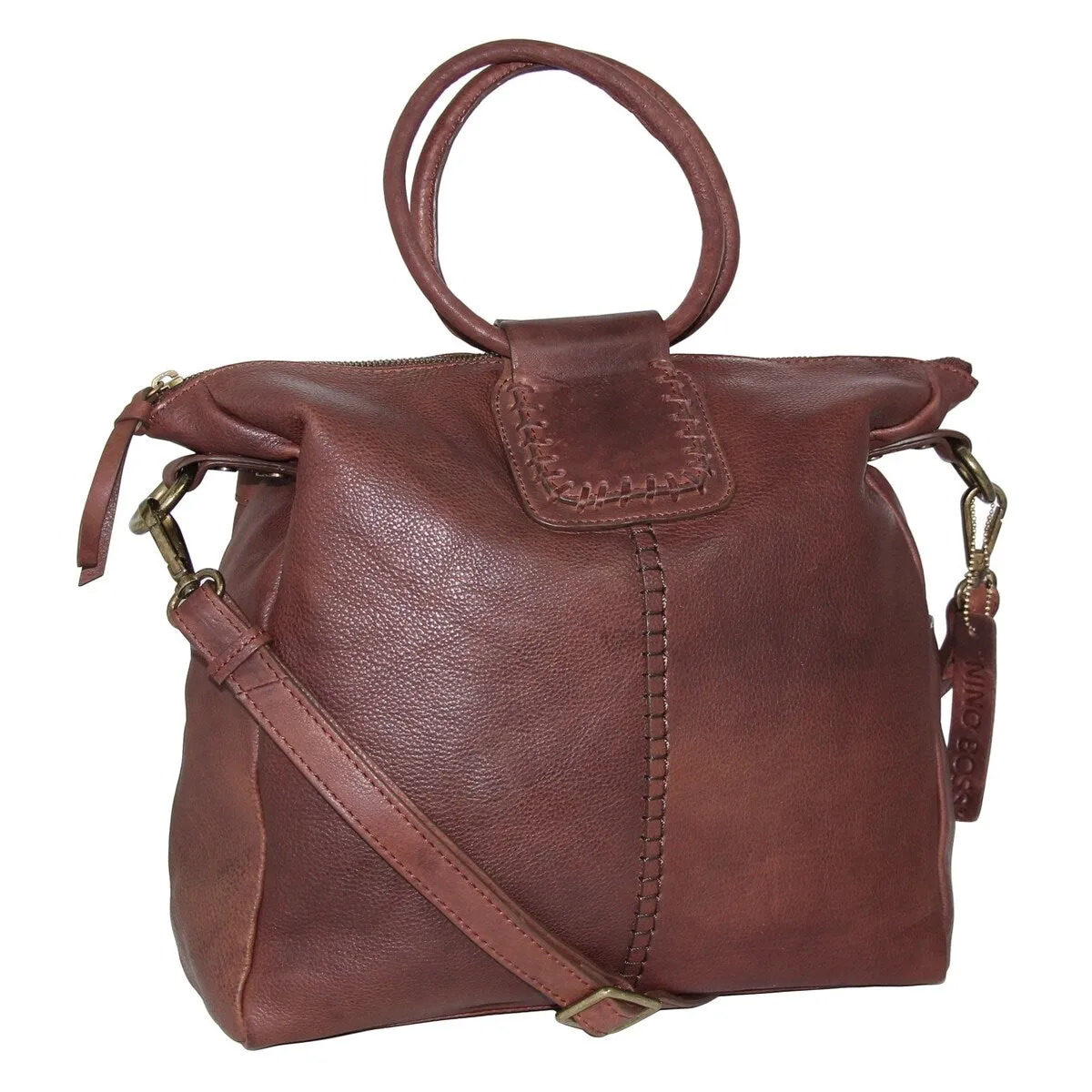 Nino Bossi Tonya's Ring Leather Tote sold by Zulily