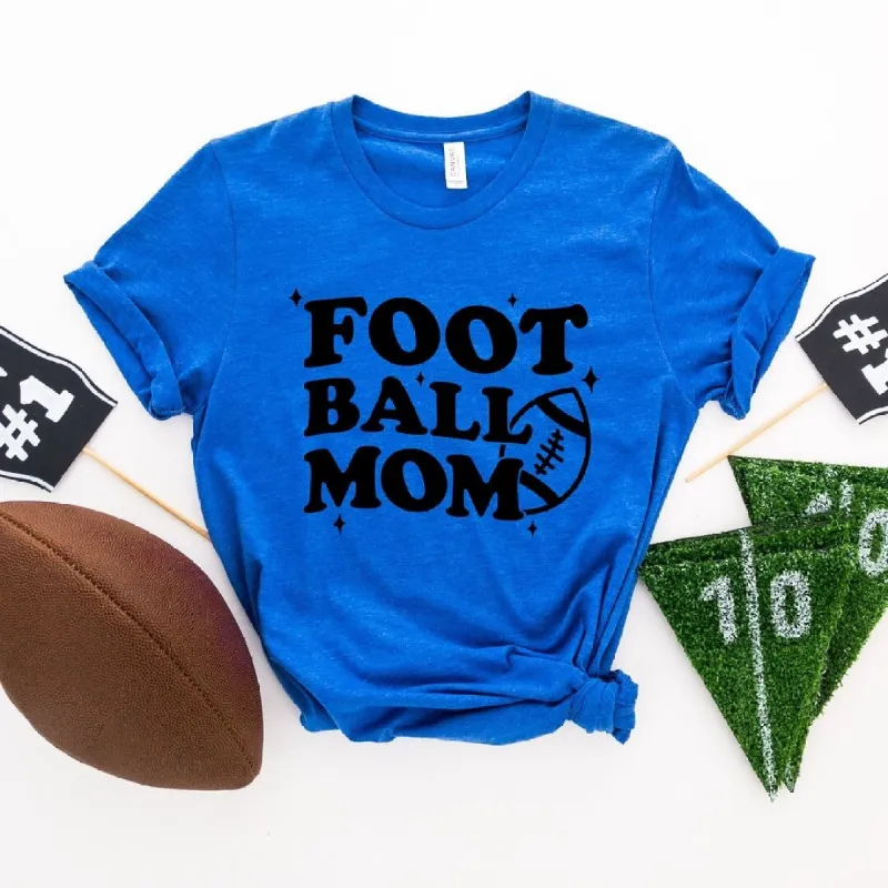 Football Mom Stars Short Sleeve Crewnneck Tee sold by Zulily