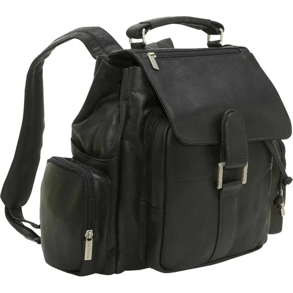 Le Donne Leather Classic Multi Pocket Backpack sold by Zulily