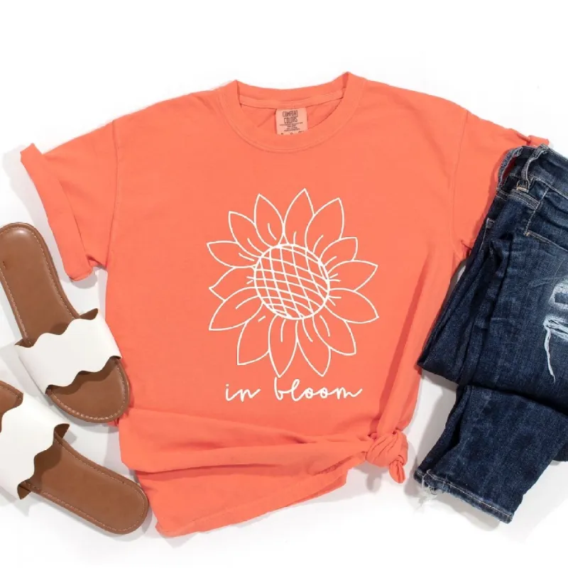 In Bloom Sunflower Garment Dyed Tee sold by Zulily