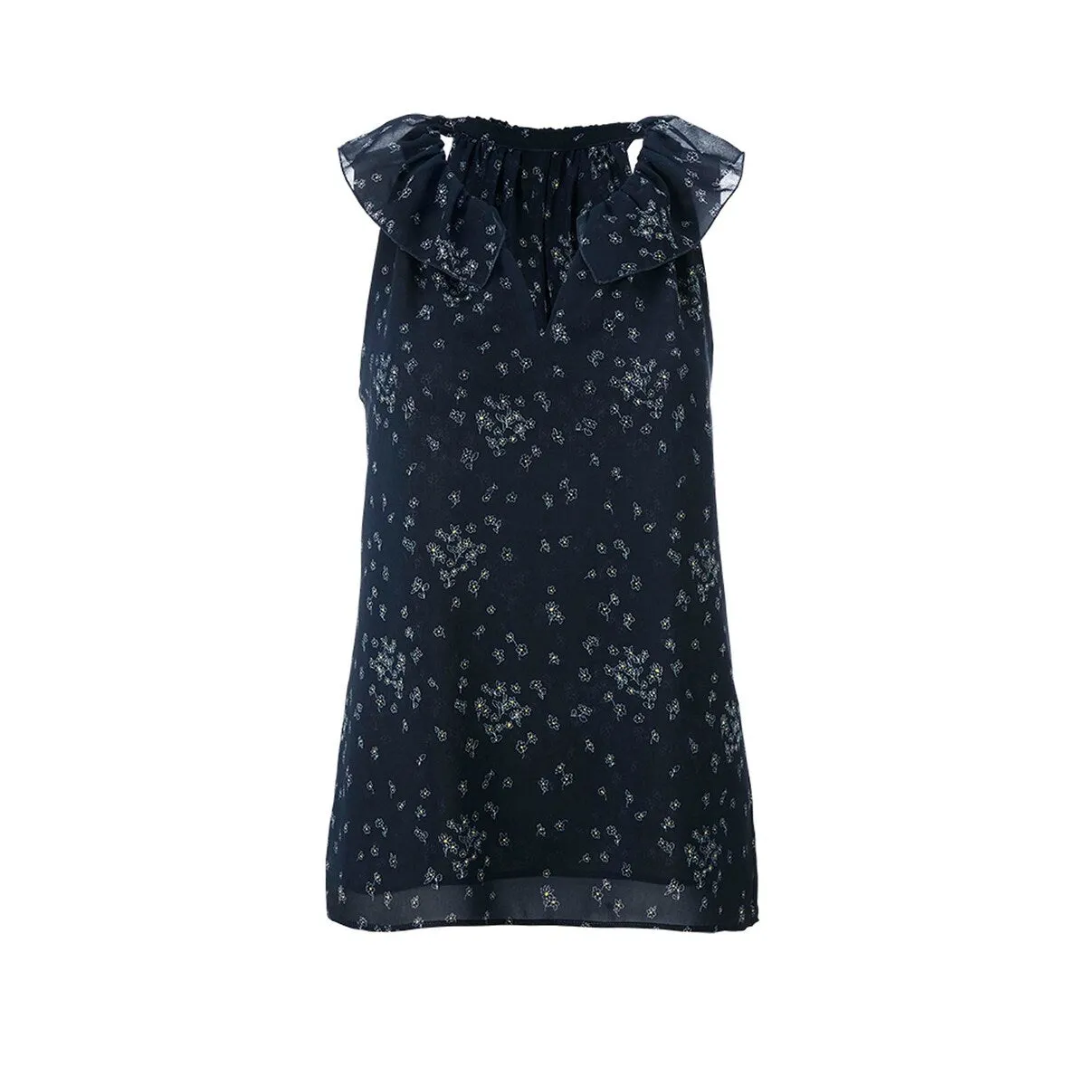 cabi Navy Bouquet Ever Top sold by Zulily