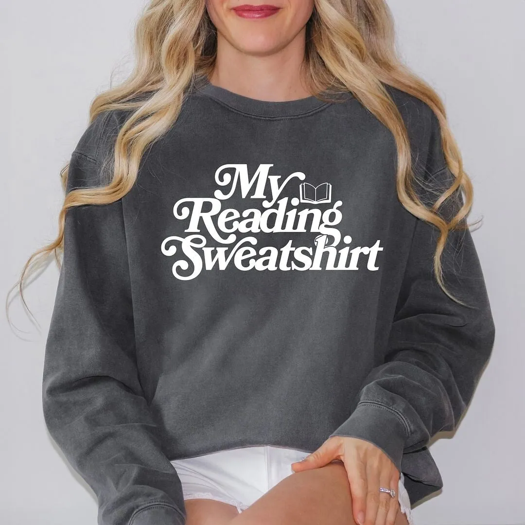My Reading Sweatshirt Garment Dyed Sweatshirt sold by Zulily product image thumbnail 2