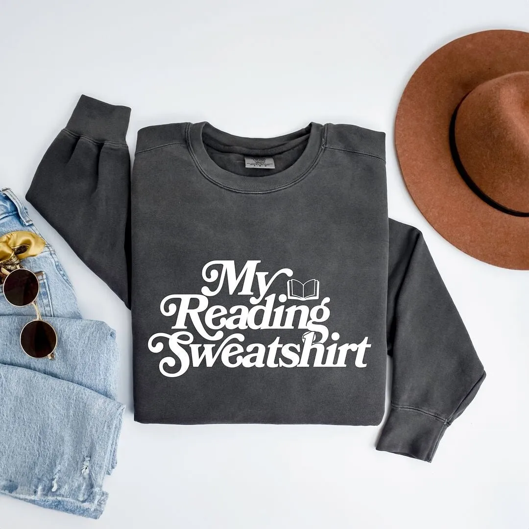 My Reading Sweatshirt Garment Dyed Sweatshirt sold by Zulily product image thumbnail 5