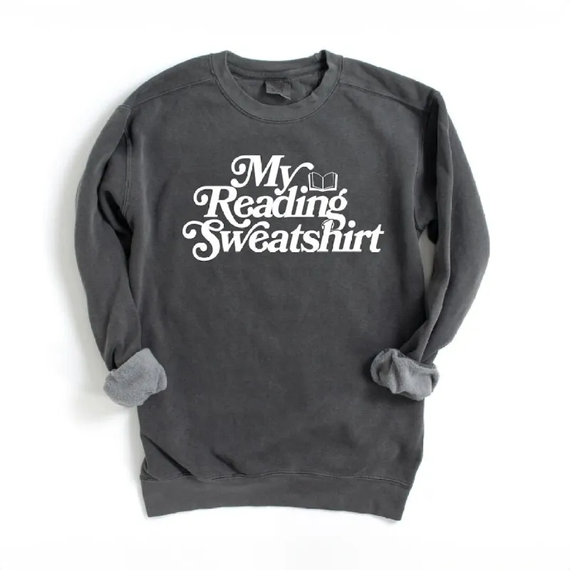 My Reading Sweatshirt Garment Dyed Sweatshirt sold by Zulily
