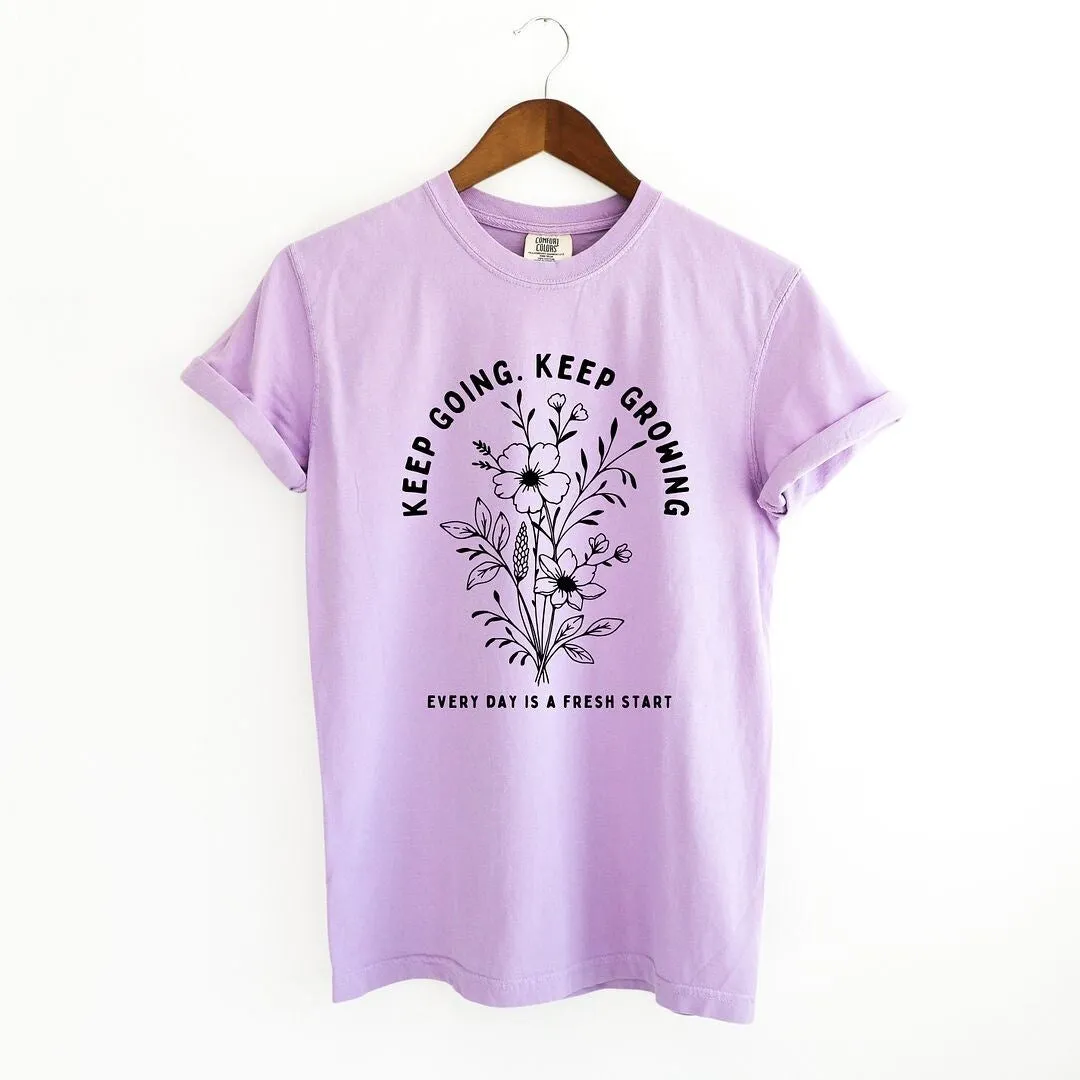 Keep Going Keep Growing Garment Dyed Tee sold by Zulily
