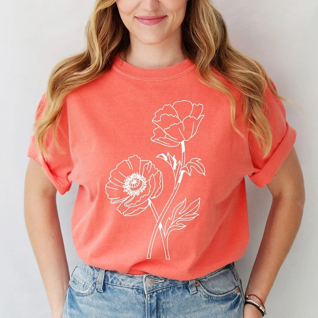 Poppy Garment Dyed Tee sold by Zulily product image thumbnail 2