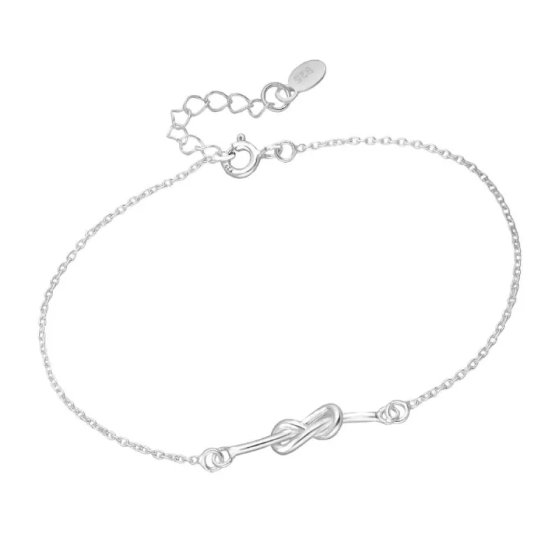 Sterling Silver Infinity Knot Bracelet sold by Zulily