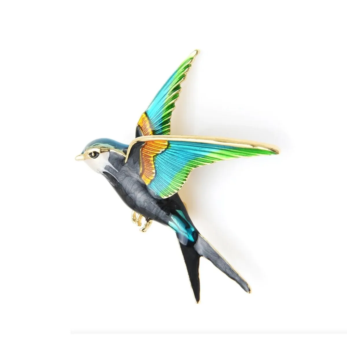 Bright Hummingbird Brooch sold by Zulily