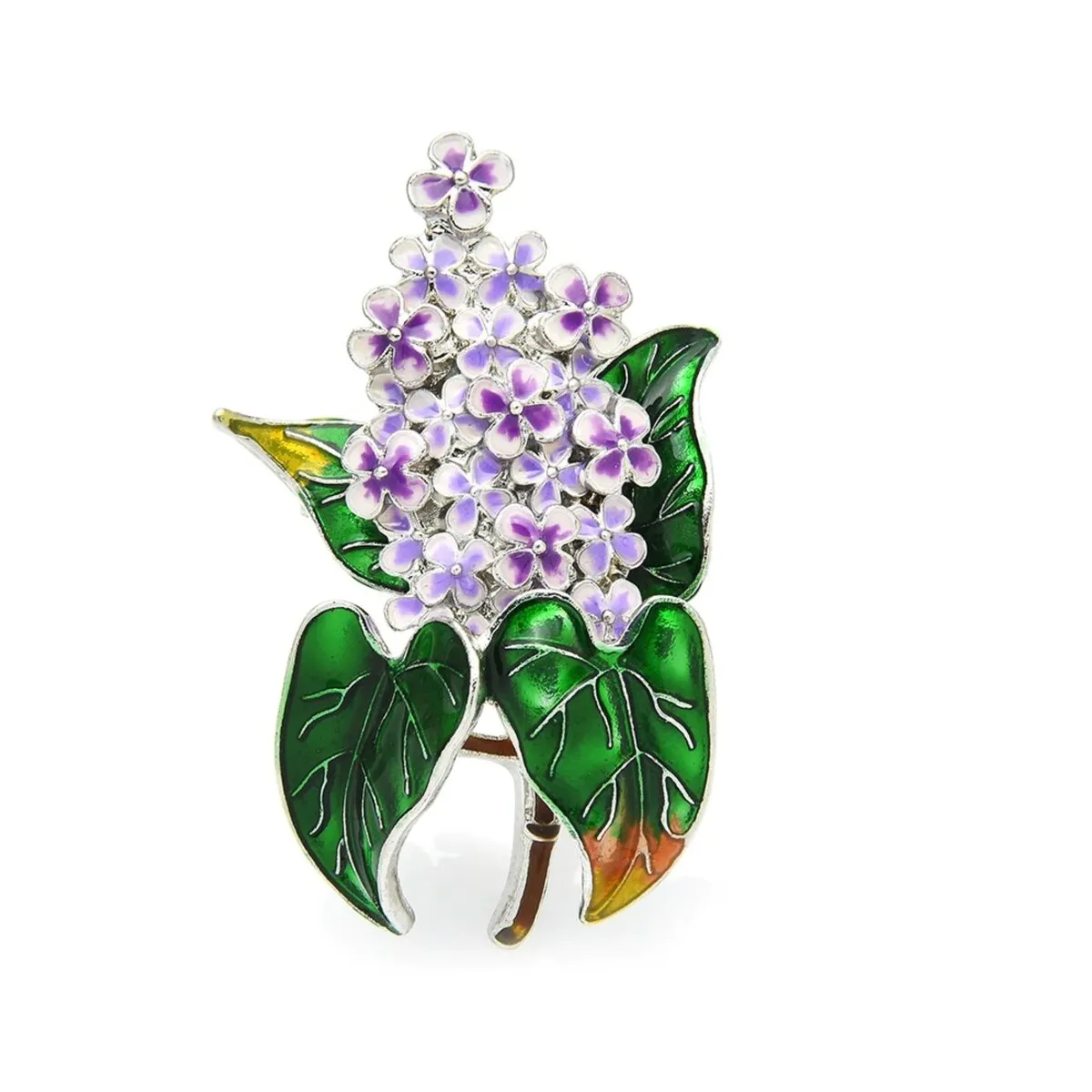 Don't AsK Green & Lavender Lilac Flower Brooch sold by Zulily
