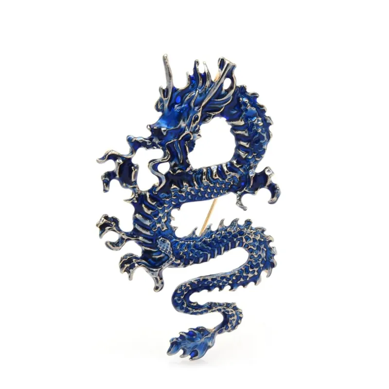 Blue Dragon Brooch sold by Zulily