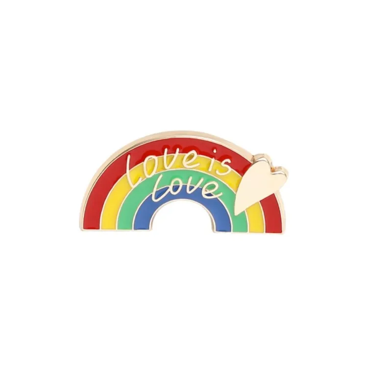 Love Is Love Rainbow Pin made by Zulily
