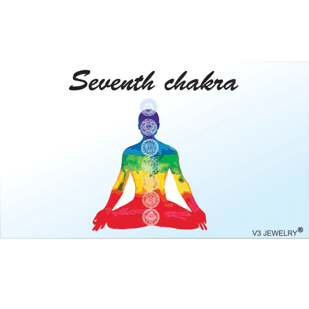 Turquoise and Chakra Bead Stretch Bracelet sold by Zulily product image thumbnail 3