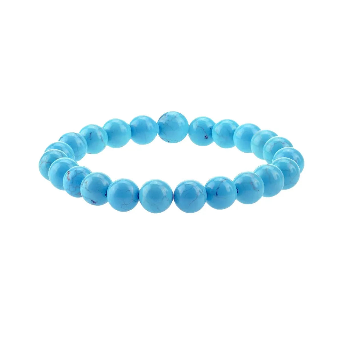 8MM Turquoise Stretch Bracelet sold by Zulily