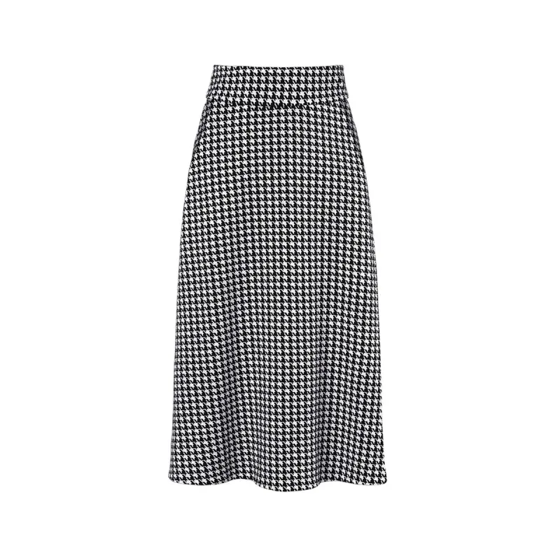 cabi Black and White Houndstooth Skirt sold by Zulily