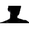 925 Sterling Silver Halo Round Cut Tanzanite Stud Earrings sold by Zulily