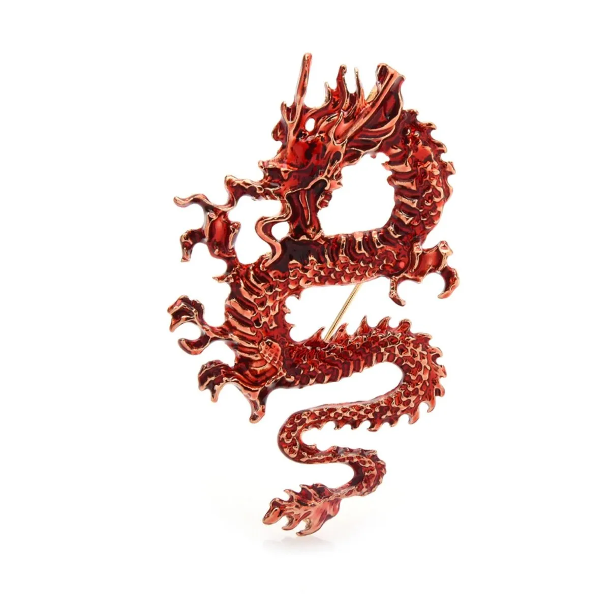 Red Dragon Brooch sold by Zulily