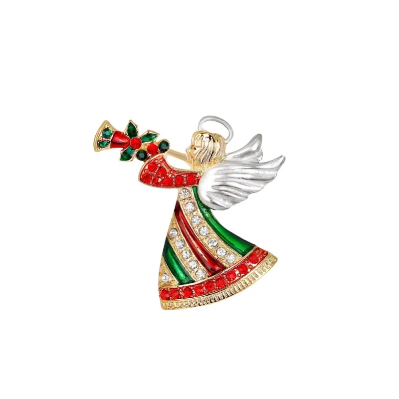 Christmas Angel Crystal Brooch sold by Zulily