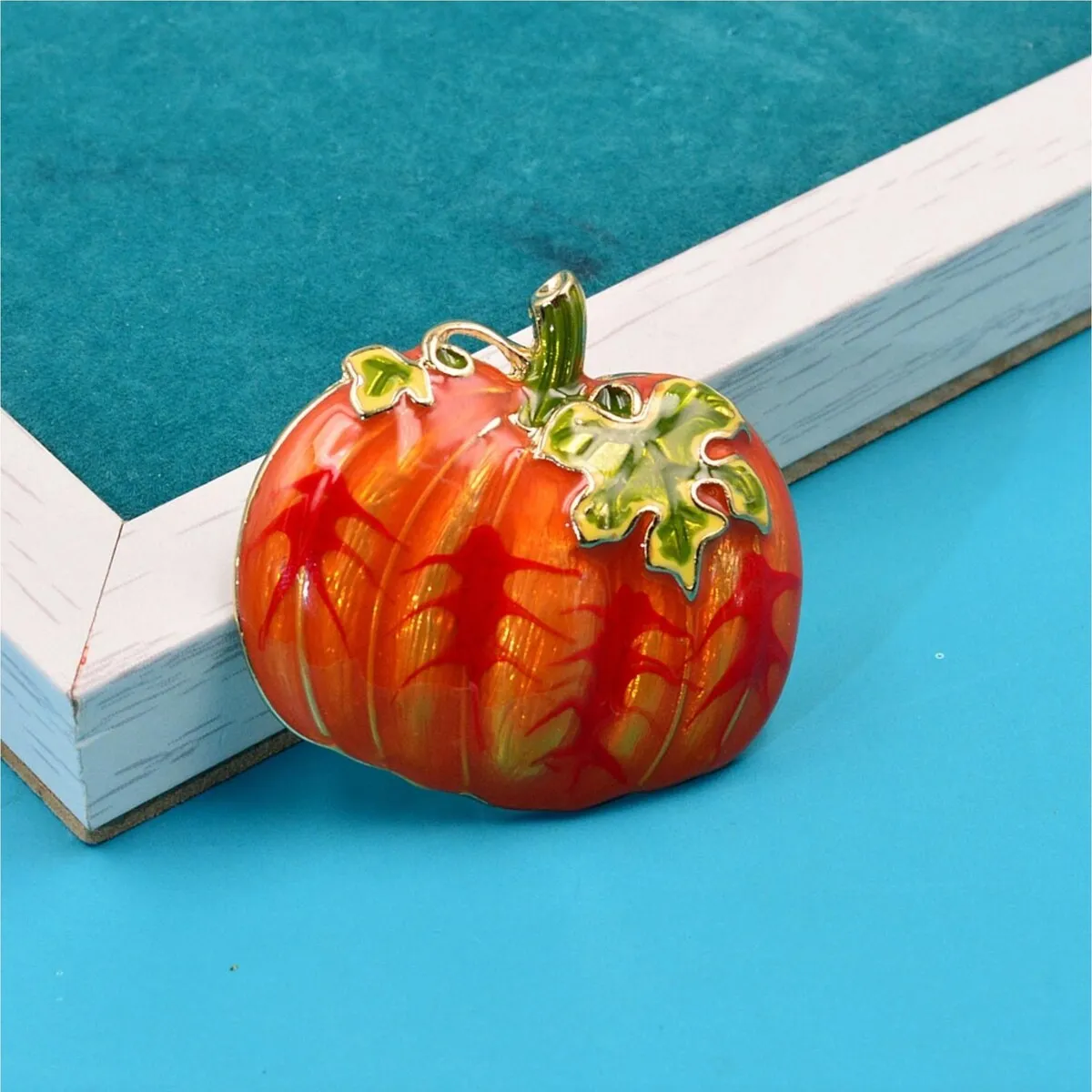 Orange Pumpkin Brooch sold by Zulily product image thumbnail 2