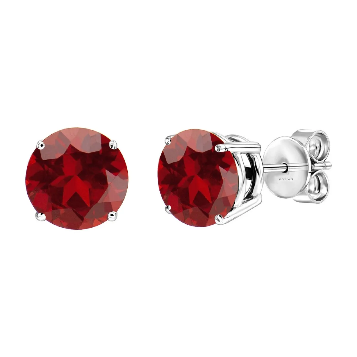 2.15Ct Natural Garnet Sterling Silver Women Gifts Stud Earrings sold by Zulily