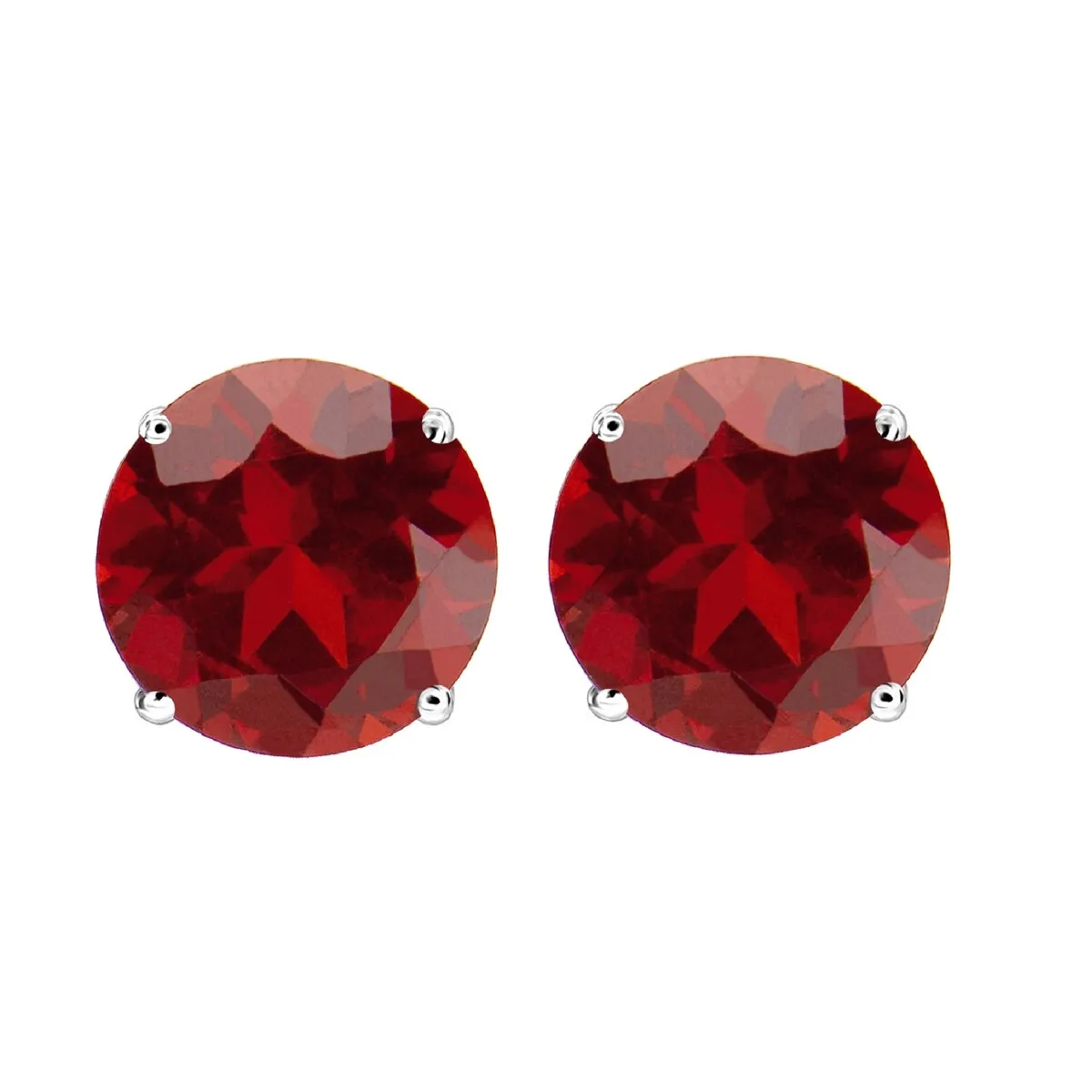 2.15Ct Natural Garnet Sterling Silver Women Gifts Stud Earrings sold by Zulily product image thumbnail 2
