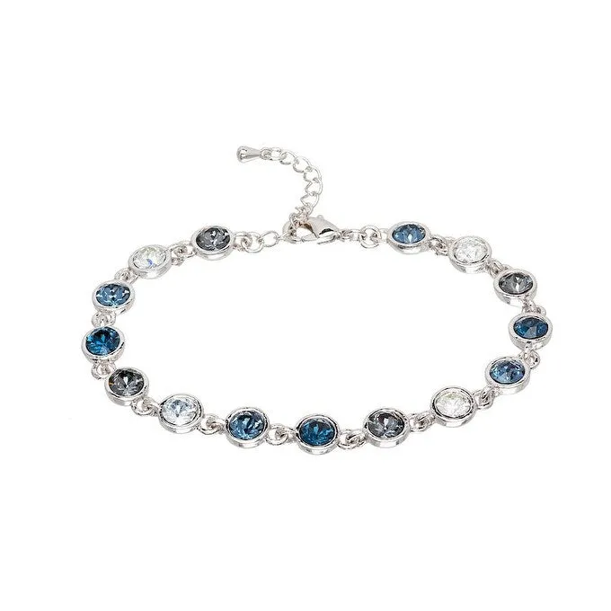 callura Timeless Crystal Tennis Comfort fit Bracelet with extension sold by Zulily product image thumbnail 4