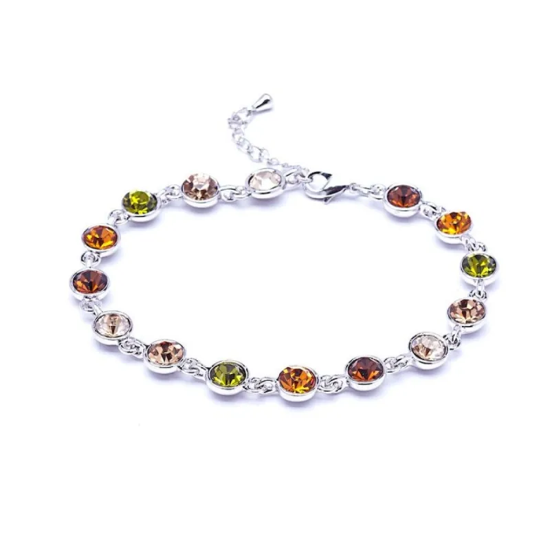 callura Timeless Crystal Tennis Comfort fit Bracelet with extension sold by Zulily