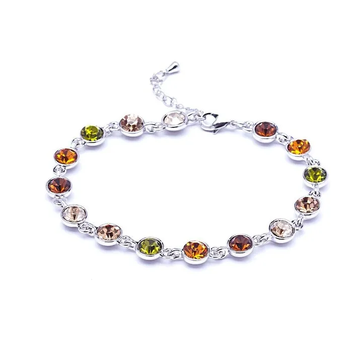 callura Timeless Crystal Tennis Comfort fit Bracelet with extension sold by Zulily