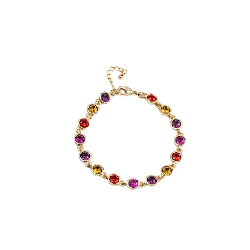 callura Timeless Crystal Tennis Comfort fit Bracelet with extension sold by Zulily product image thumbnail 3
