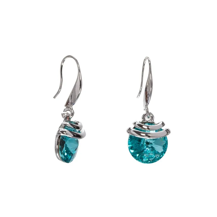 callura Elegant Spring Drop Crystal Earrings sold by Zulily product image thumbnail 5