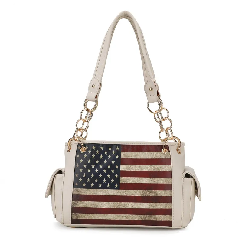 Alaina Printed Flag Shoulder Bag sold by Zulily