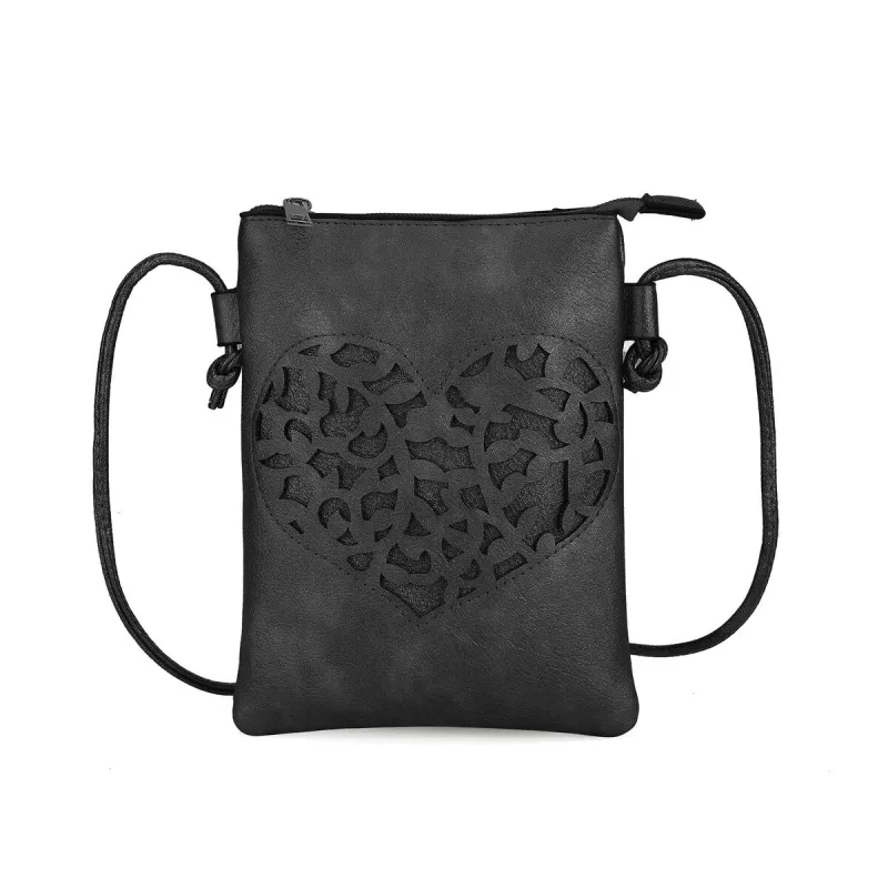 Heartly Crossbody Bag - 5.8"W x 8"H x 0.7"D sold by Zulily