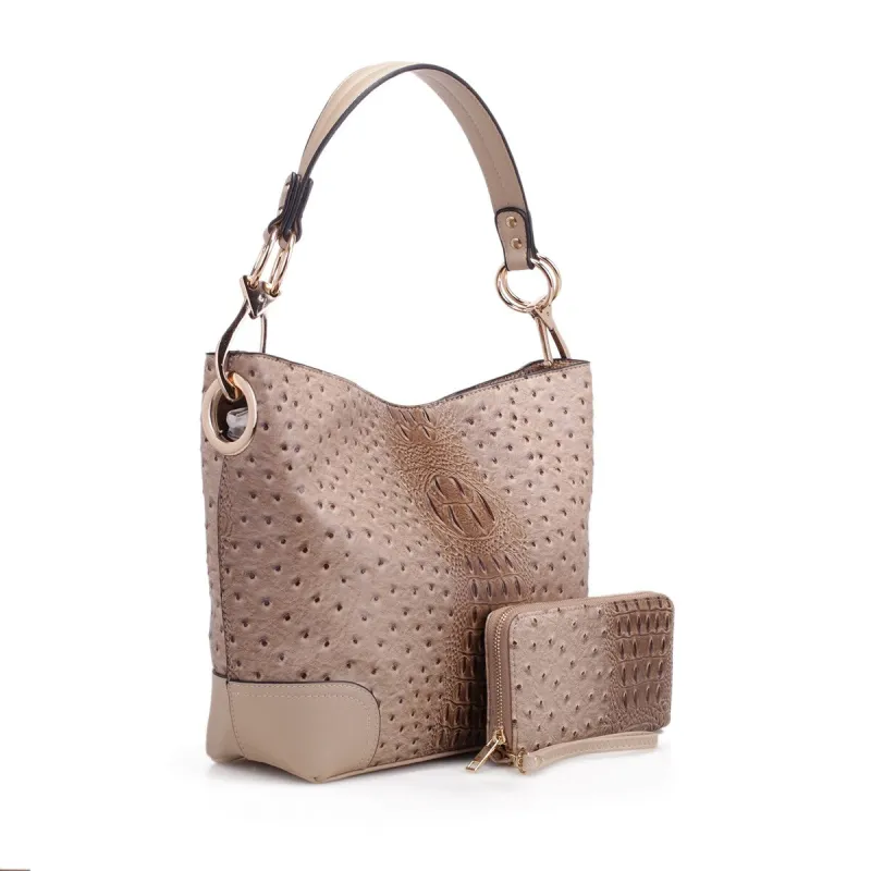 Wandy Soft Vegan Leather Hobo & Wallet Set sold by Zulily