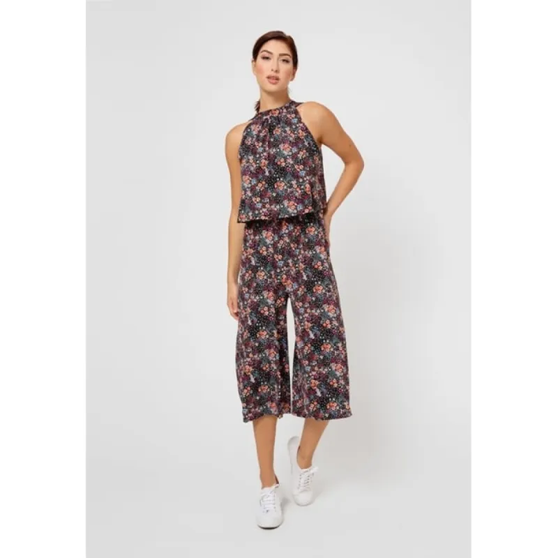 Leota Women's Skyler Cropped In Confetti Floral Jumpsuit Purple sold by Zulily