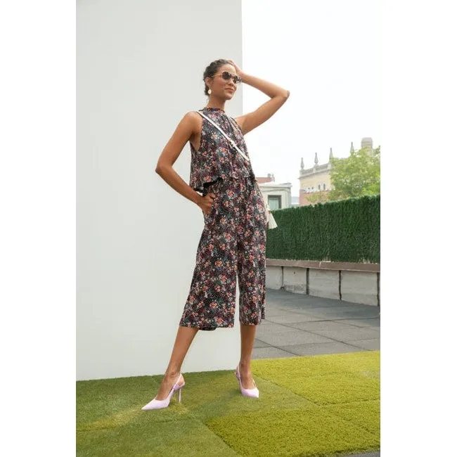 Leota Women's Skyler Cropped In Confetti Floral Jumpsuit Purple sold by Zulily product image thumbnail 2