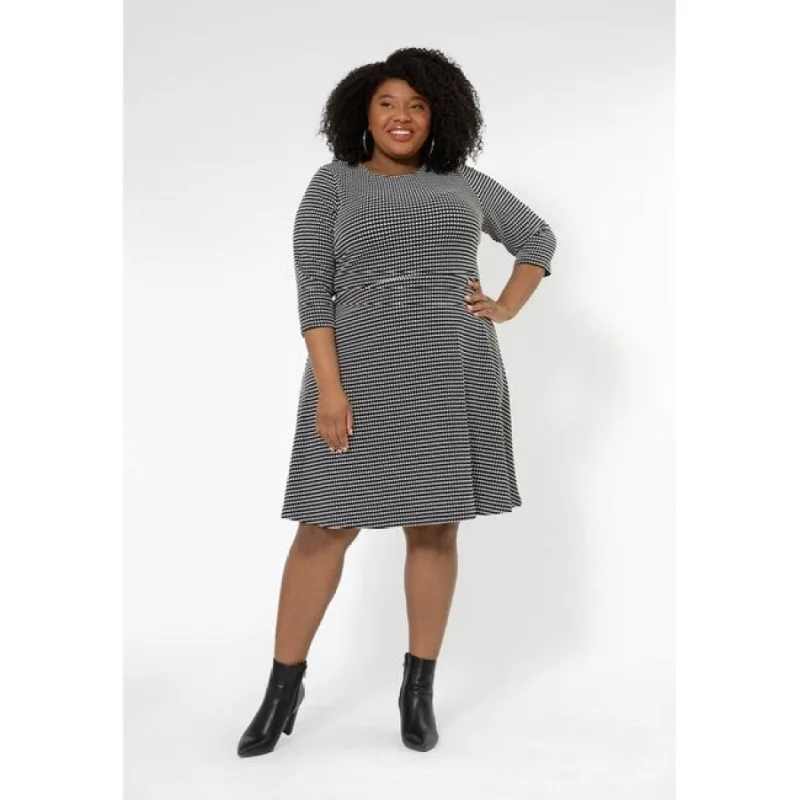 Leota Women's Katherine Fit And Flare Dress (Curve) Black sold by Zulily