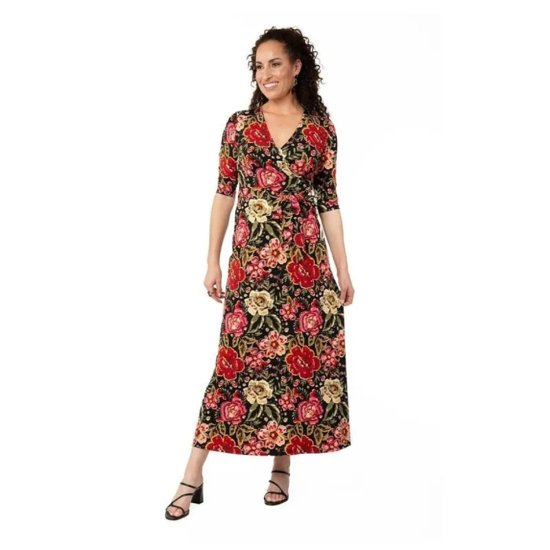 Leota Women's Perfect Wrap Maxi Dress Red Size Small sold by Zulily
