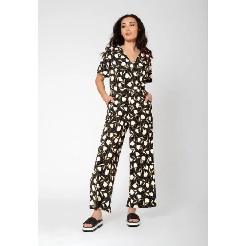 Leota Women's Ruby Short Sleeve Jumpsuit Black sold by Zulily
