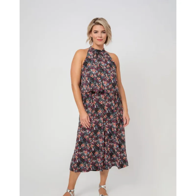 Leota Women's Skyler Cropped Jumpsuit Black Size 3X sold by Zulily