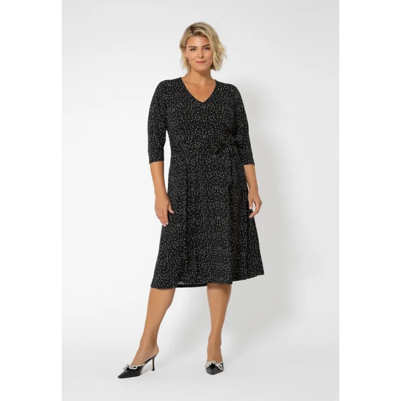 Leota Women's Eliza Belted Dress Black sold by Zulily