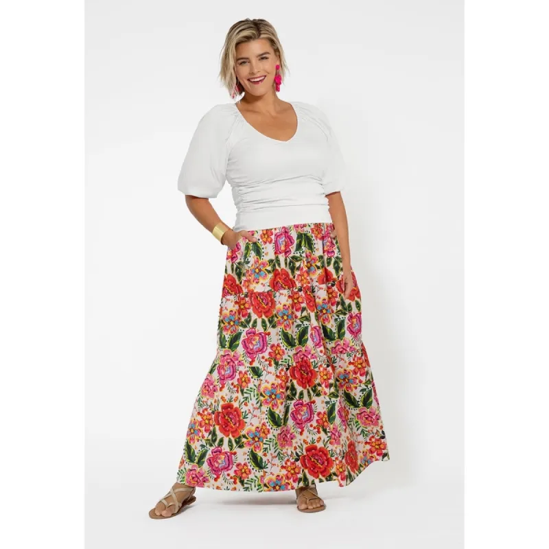Leota Women's Maxi Evelyn Skirt Red sold by Zulily